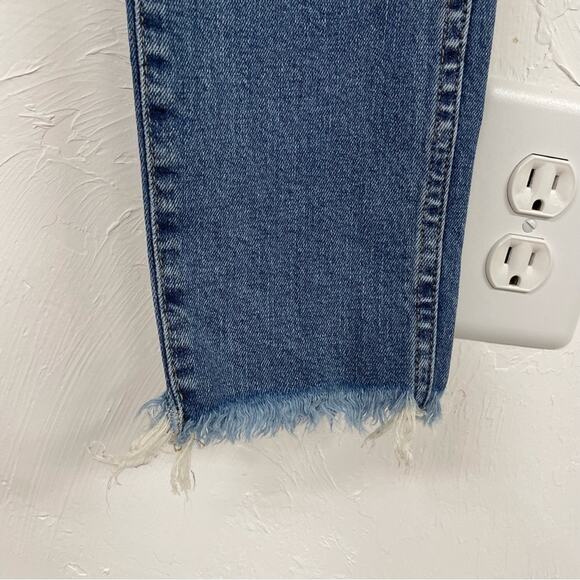 Madewell 10 in High Rise Skinny Button Fly Jeans Womens 25P Blue Medium Wash - Picture 4 of 11